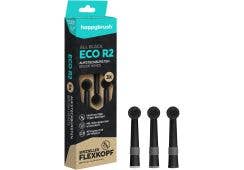 happybrush ECO R2 All Black Aufsteckbürsten 3er Pack