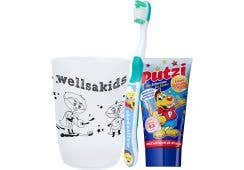 wellsakids Zahnputzbecherset: WEISS