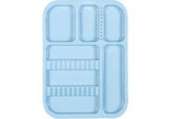 Plastik-Tray geteilt B 34 x 24, blau, 651