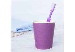 wellsacup Papier Einweg-Mundspülbecher, 1000 Stück, Lila