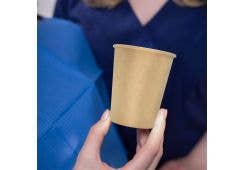 wellsacup Papier Einweg-Mundspülbecher Kraftpapier, 1000 Stück